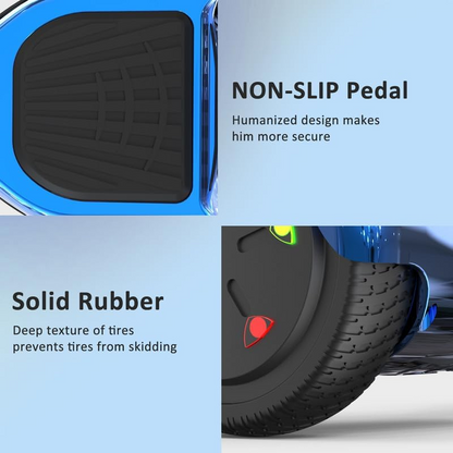 RCB Hoverboards for Kids and Adults 6.5 inch with Bluetooth and Speaker