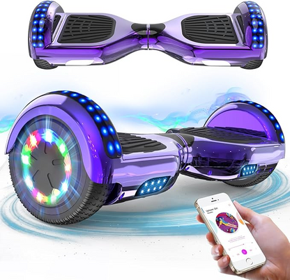 RCB Hoverboards for Kids and Adults 6.5 inch with Bluetooth and Speaker