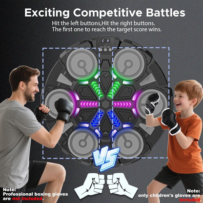 Bluetooth Music Wall Mounted Boxing Machine for Kids and Adults with Punching Pad with Gloves