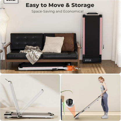 A5 Pro Smart 2-in-1 Folding Treadmill – Compact Walking Pad for Home & Office