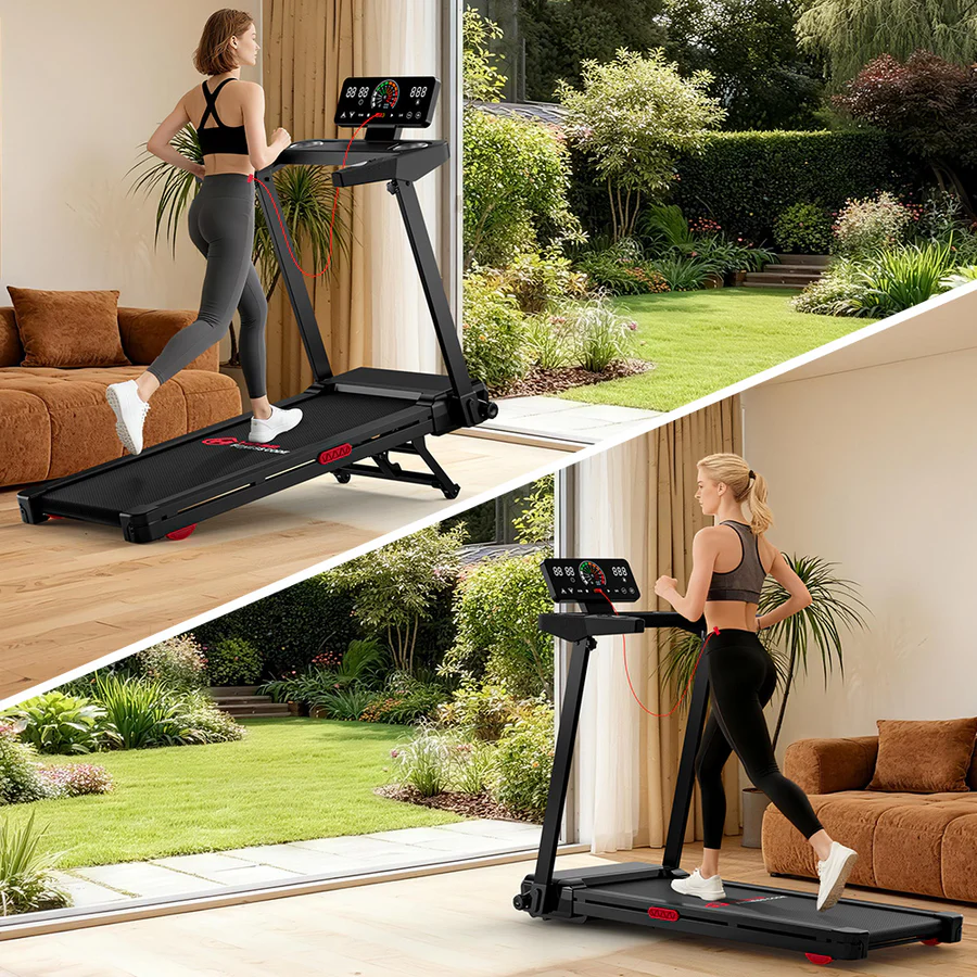 Folding Treadmill Q8 Pro, 1-14KM/H, 20% Auto Incline and Touch Control