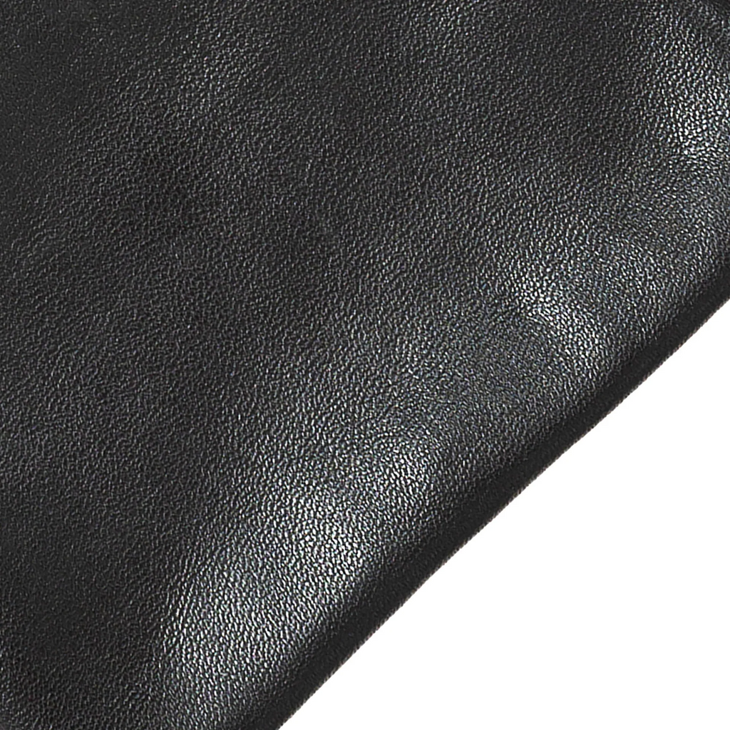 Black Women’s Leather Gloves with Touchscreen Capability and Cashmere Lining