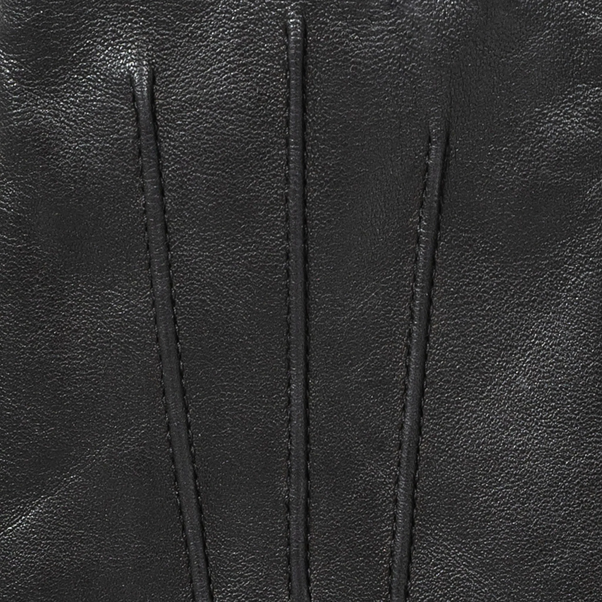Black Women’s Leather Gloves with Touchscreen Capability and Cashmere Lining