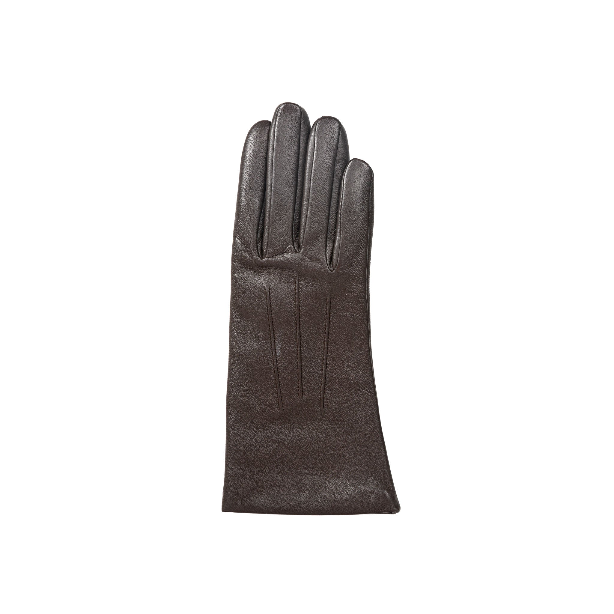 Women’s Leather Touchscreen Gloves with Cashmere Lining – Maron